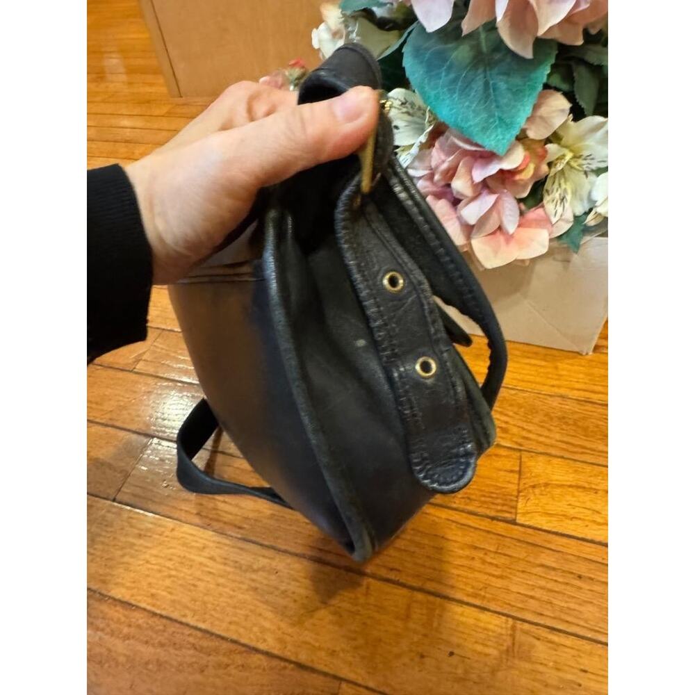 Vintage Coach 9061 Black Rambler Legacy Shoulder Bag Crossbody Messanger(P100) - Picture 5 of 7